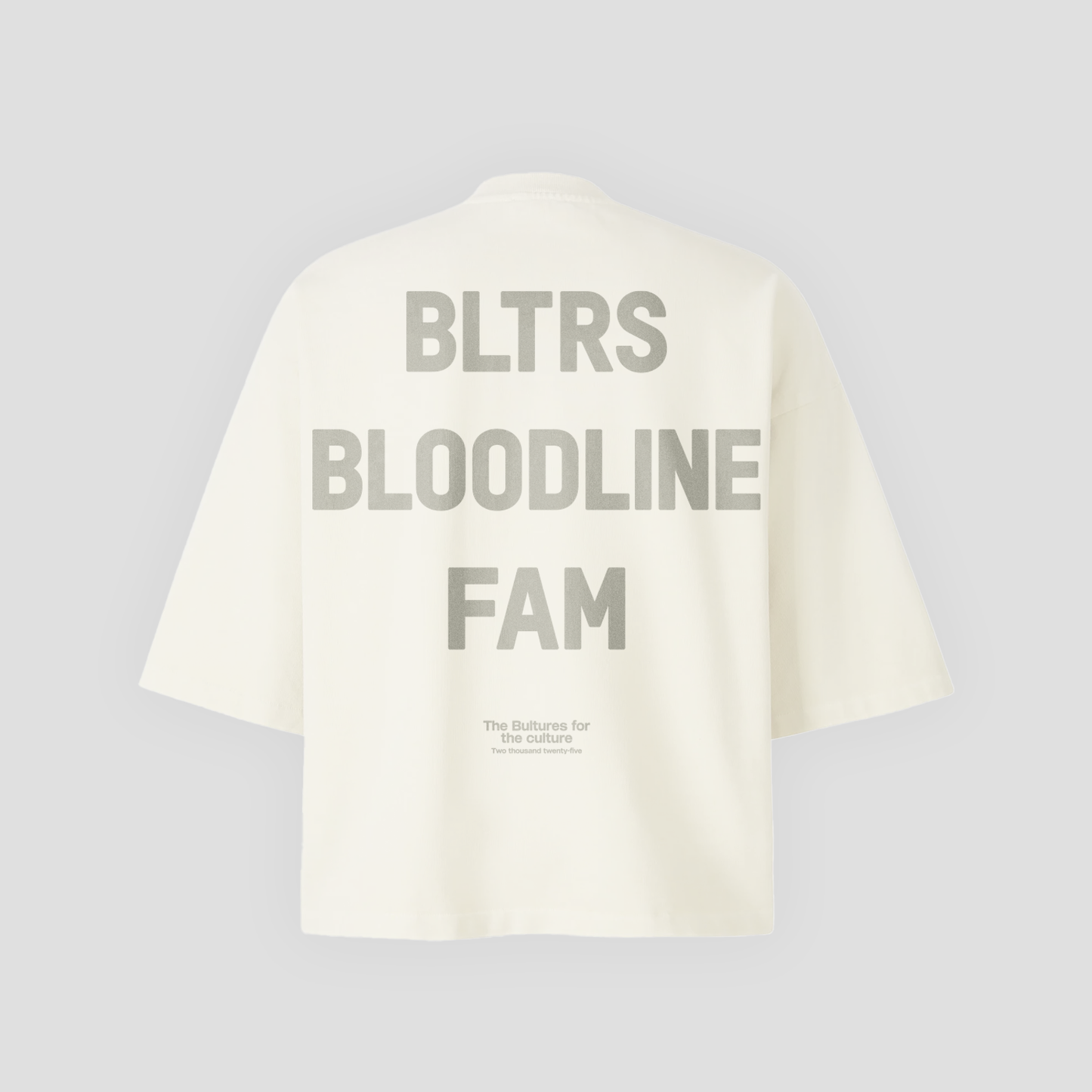 Camiseta Oversize / Corte ShortDrop / Blanco Puro