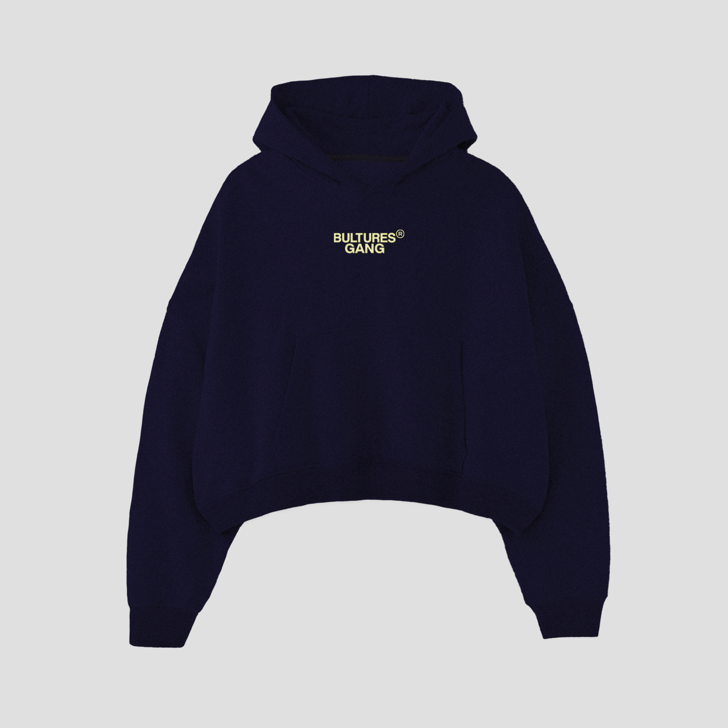 Hoodie / SemiCropped / Azul Marino
