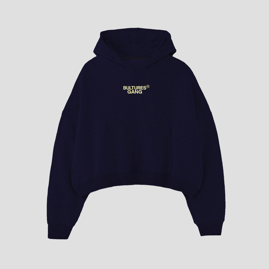 Hoodie / SemiCropped / Azul Marino
