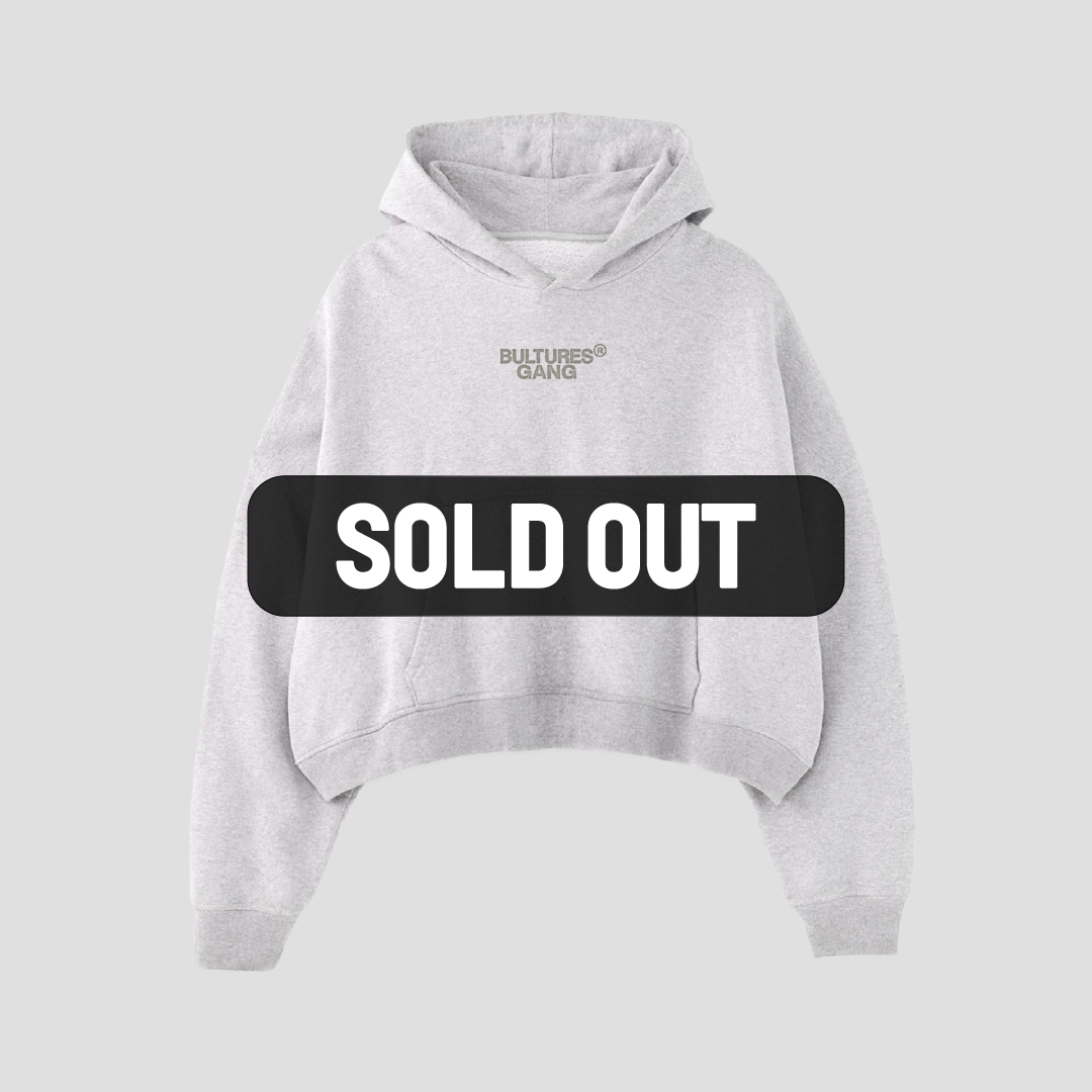 Hoodie / SemiCropped / Gris