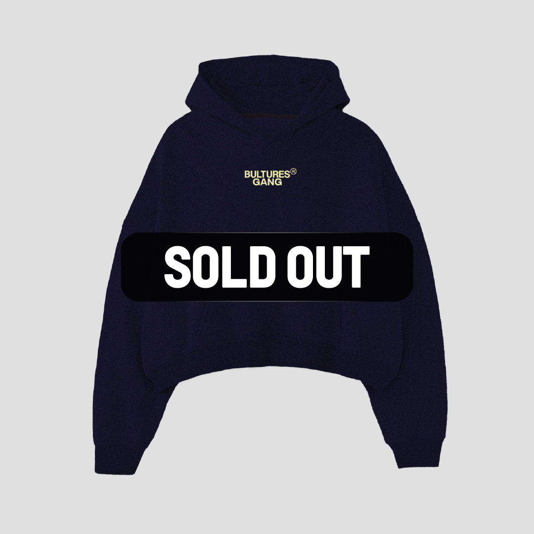 Hoodie / SemiCropped / Azul Marino