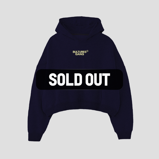 Hoodie / SemiCropped / Azul Marino