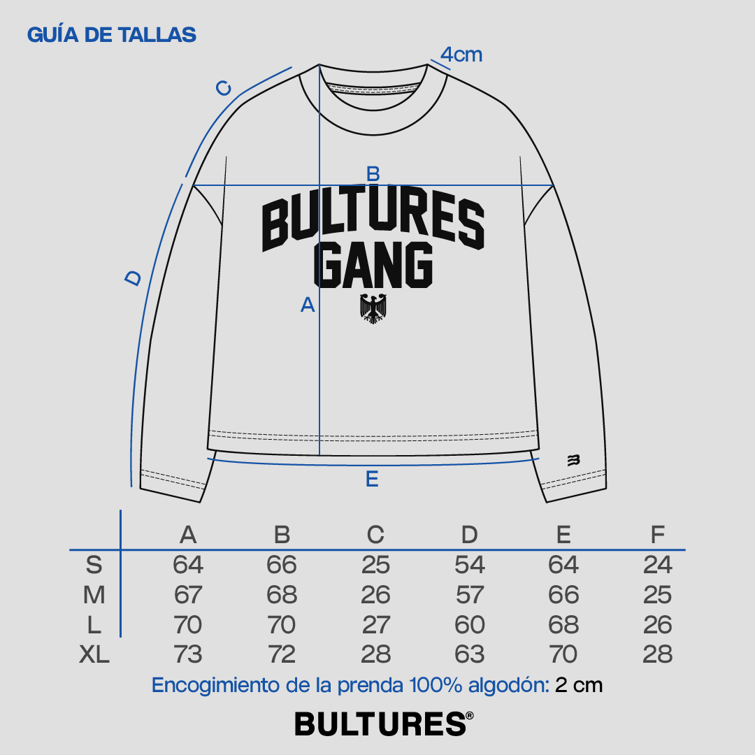 Buzo Manga Larga / ShortDrop Cuello Perkins / Negro